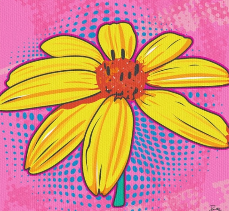 Springtime Pop-Art Workshop!! Thursday 25th Sept 10 am - 12 pm